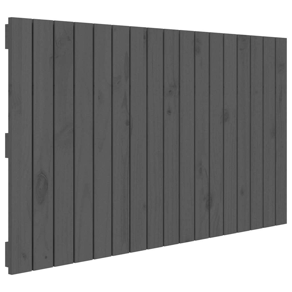 vidaXL Cabecero de cama de pared madera maciza de pino 108x3x60 cm
