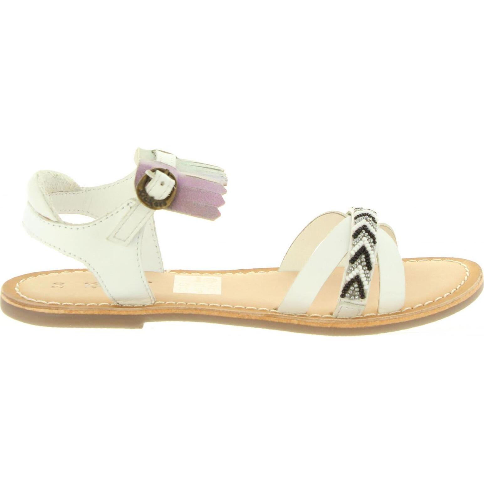 KICKERS 545362-30 DIXIE 3 BLANC Girls Sandals