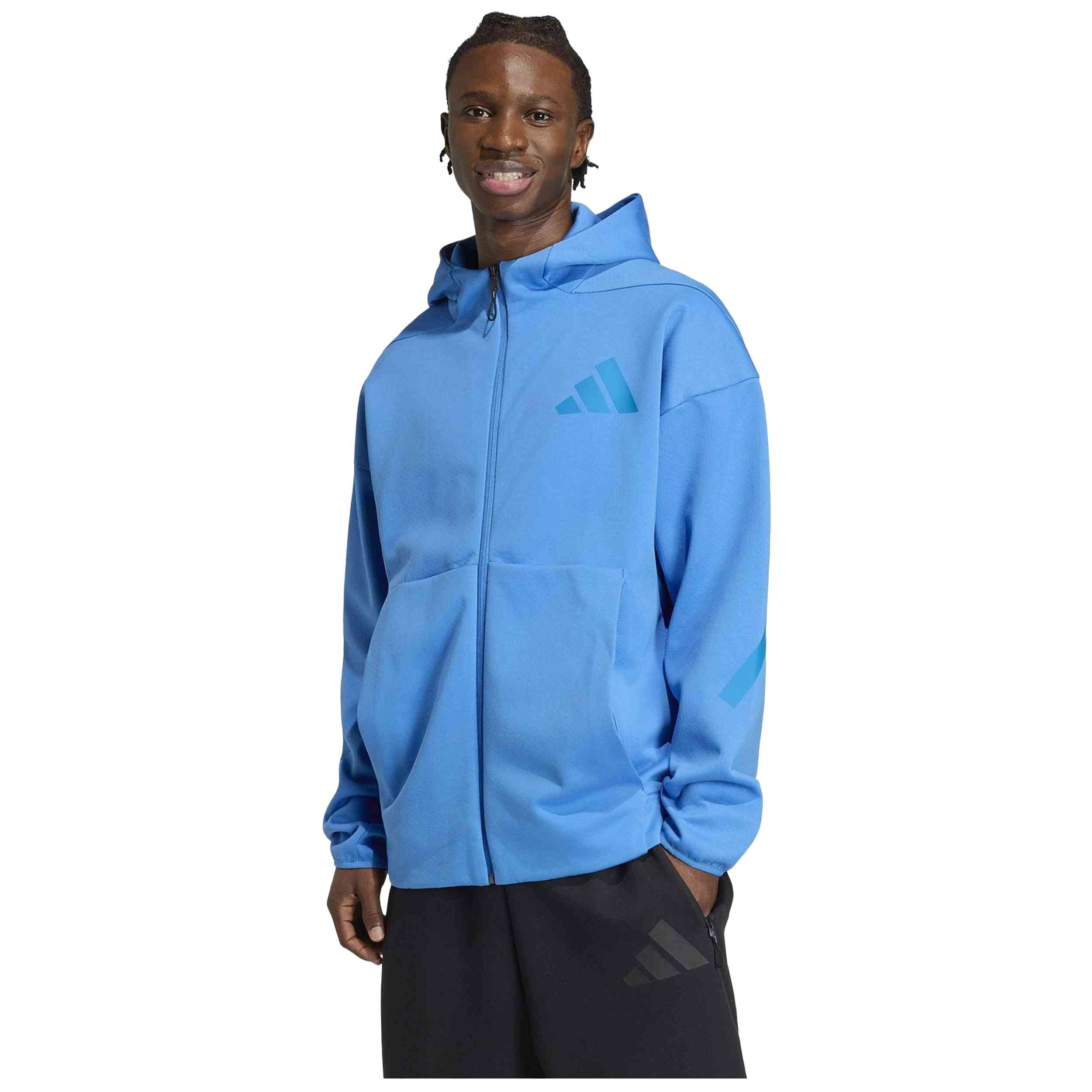 Sudadera Con Capucha Adidas modelo Z.N.E. Full Zip Hooded Track Jacket para hombre y mujer en color Azul