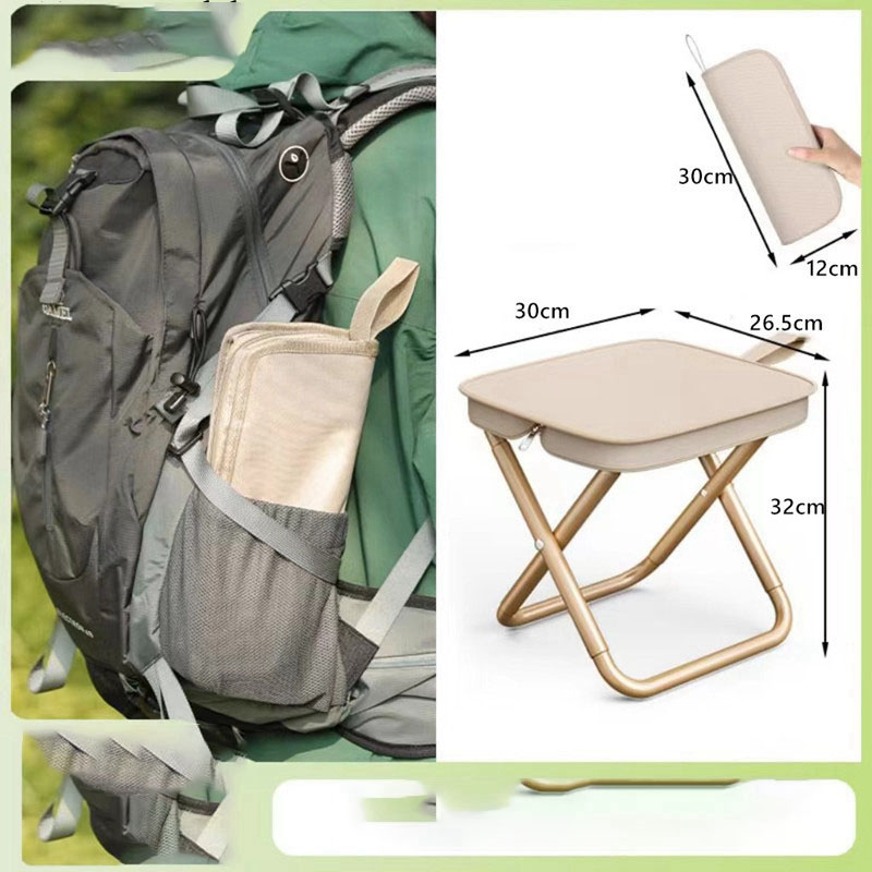 TK Pequeño Taburete Plegable Para Exteriores Estuche De Lápices Portátil Para Pesca Y Camping Asiento De Mano Para Viajes Y Ocio