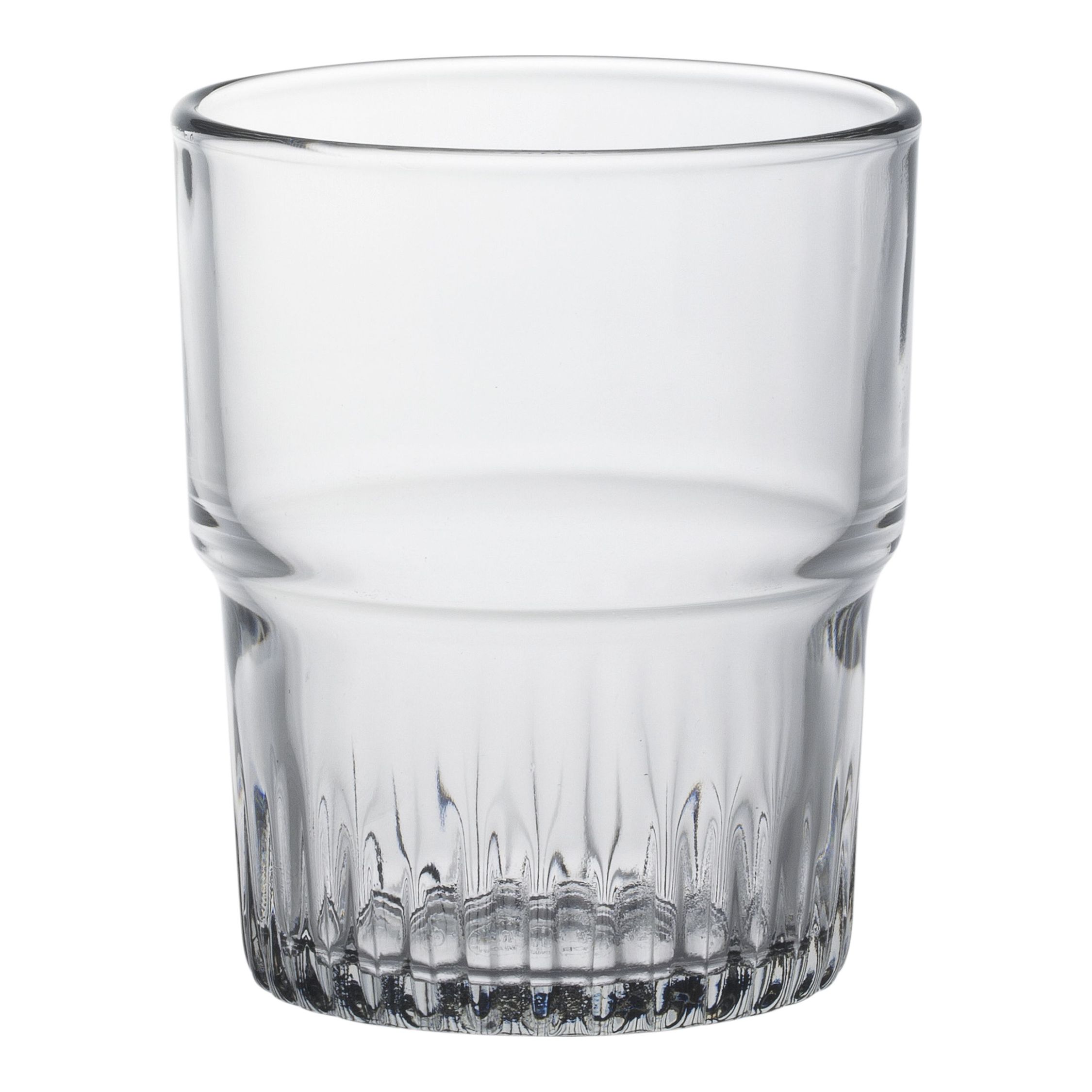 Duralex - Set de 6 Vasos de Vidrio Transparentes Apilables 20cl - Set de Vasos para Bebidas Frías y Calientes, Aptos para Lavavajillas