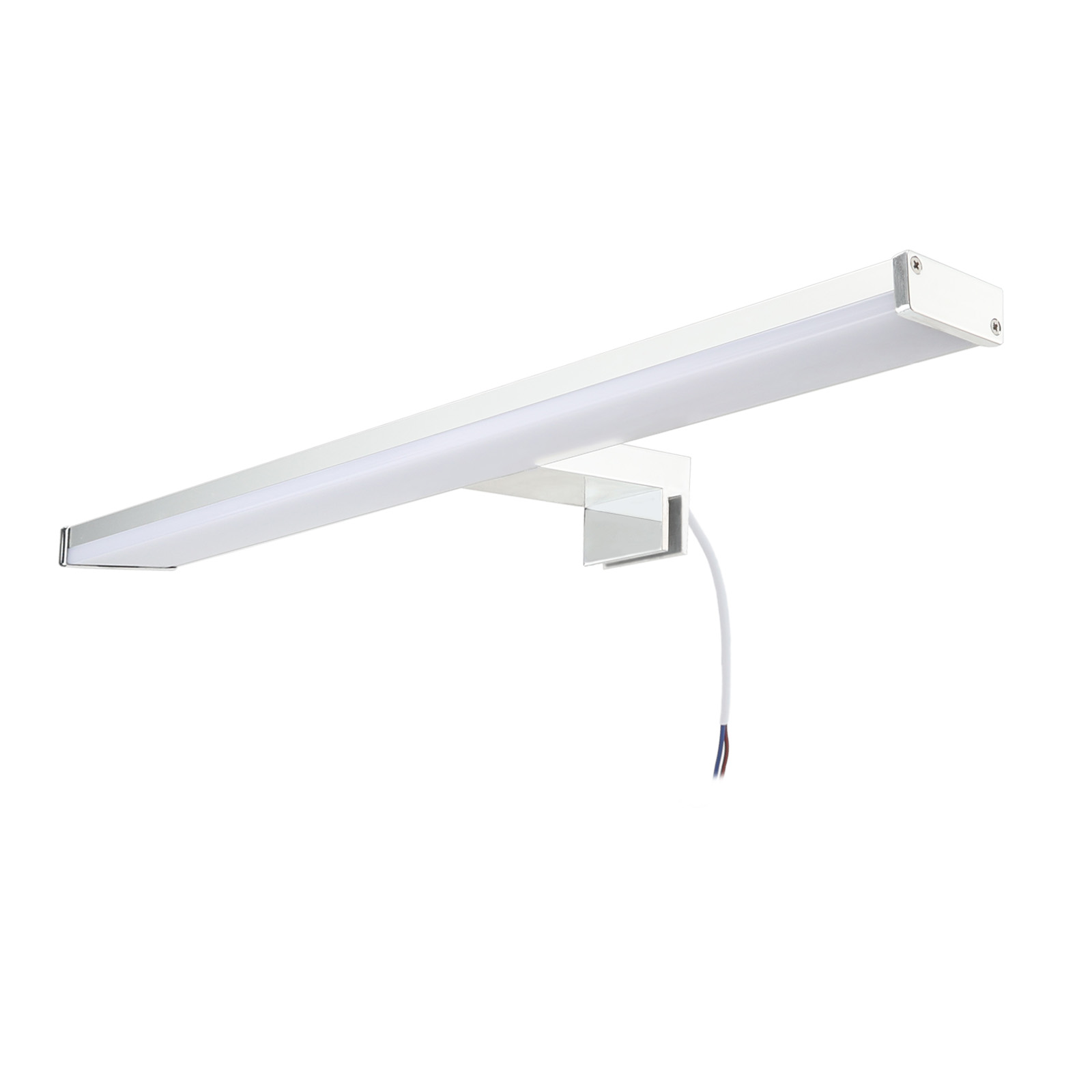 ALPINALUZ Aplique de baño para espejo LED 10W 40cm, diseño slim IP44 en aluminio con luz blanca neutra de 4000K