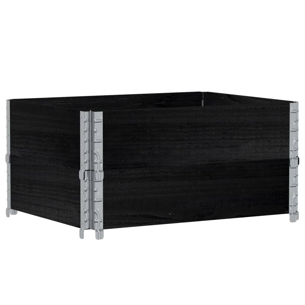 vidaXL Jardinera de madera maciza de pino 80x60 cm Color Marrón, Negro, Gris y mas
