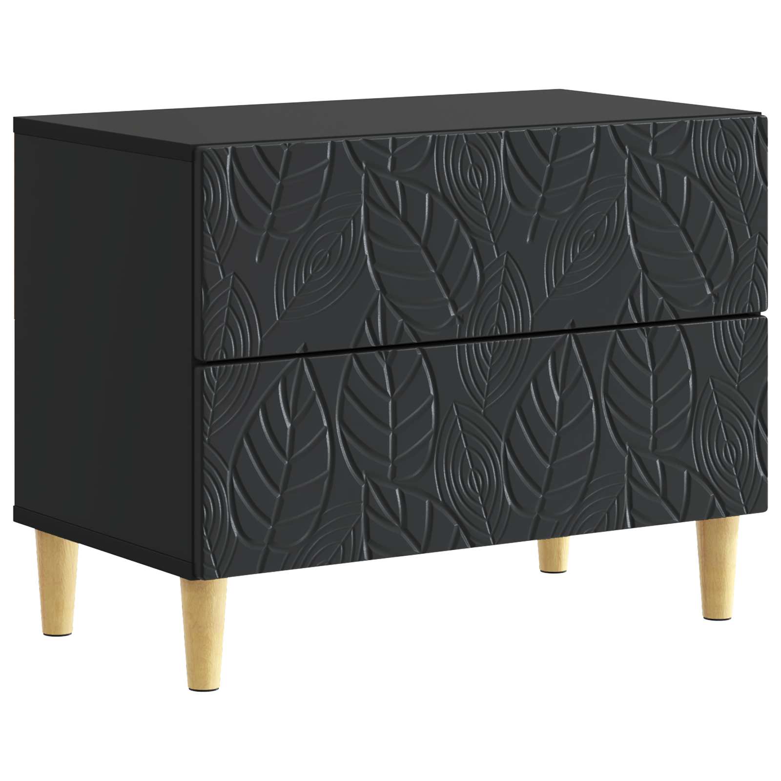 vidaXL Mesita de Noche 62 x 34,5 x 48 cm Madera de ingeniería Multicolor