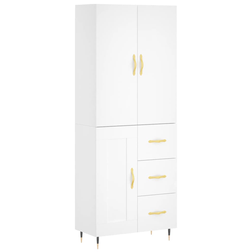 Aparador Alto Vidaxl de Madera Contrachapada 69,5x34x180 Cm
