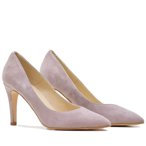 Elodie Salón Paula en Piel Ante Nude - Tacón 70mm - Diseño Elegante