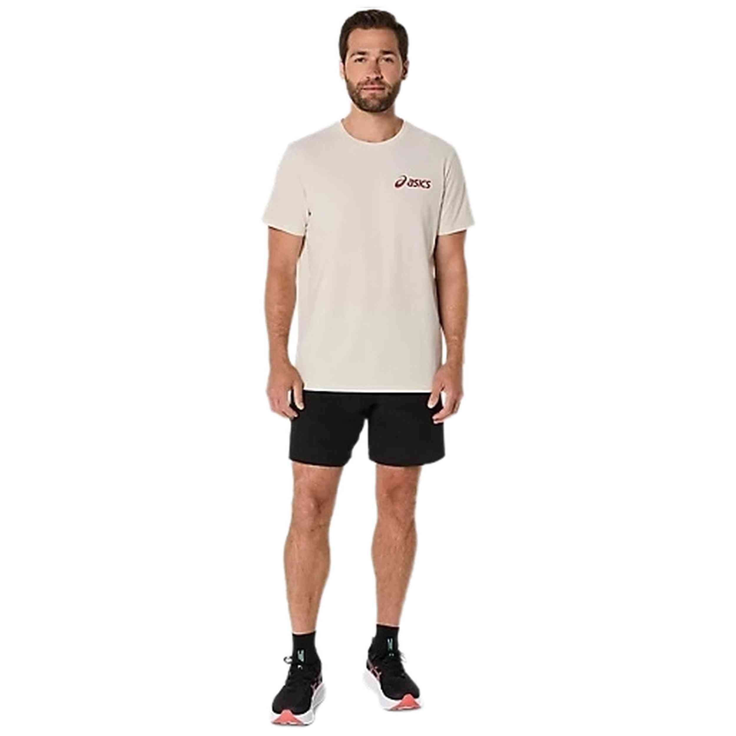 Camisetas De Manga Corta Asics modelo 2031E659-201 para HOMBRE en color Beige