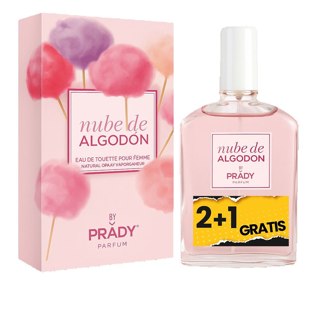 3 UNIDADES (2+1 Gratis) NUBE DE ALGODÓN Eau de Toilette para Mujer 90ml Prady Fragancia inspirada en otros perfumes Pour Femme Colonia