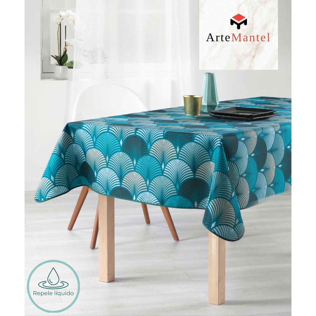 ARTEMANTEL Mantel Antimanchas SHELL BEIGE de Poliéster para Mesa Rectangular o Redondo - Elegancia y Practicidad