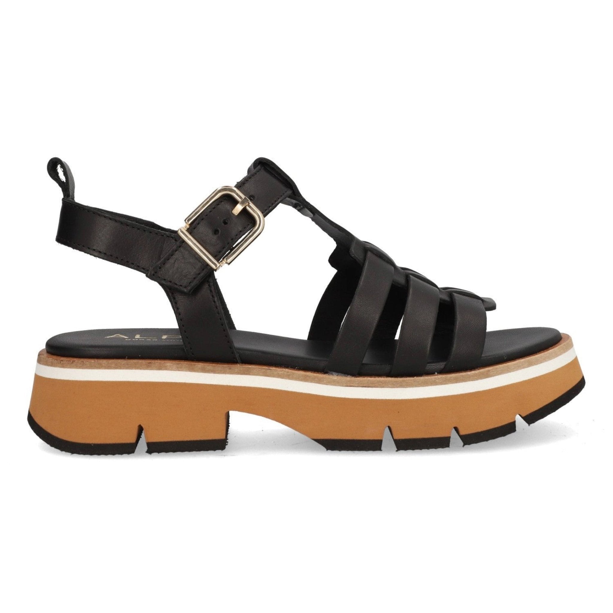 Alpe mujer sandalias Zanzibar negro 54890805