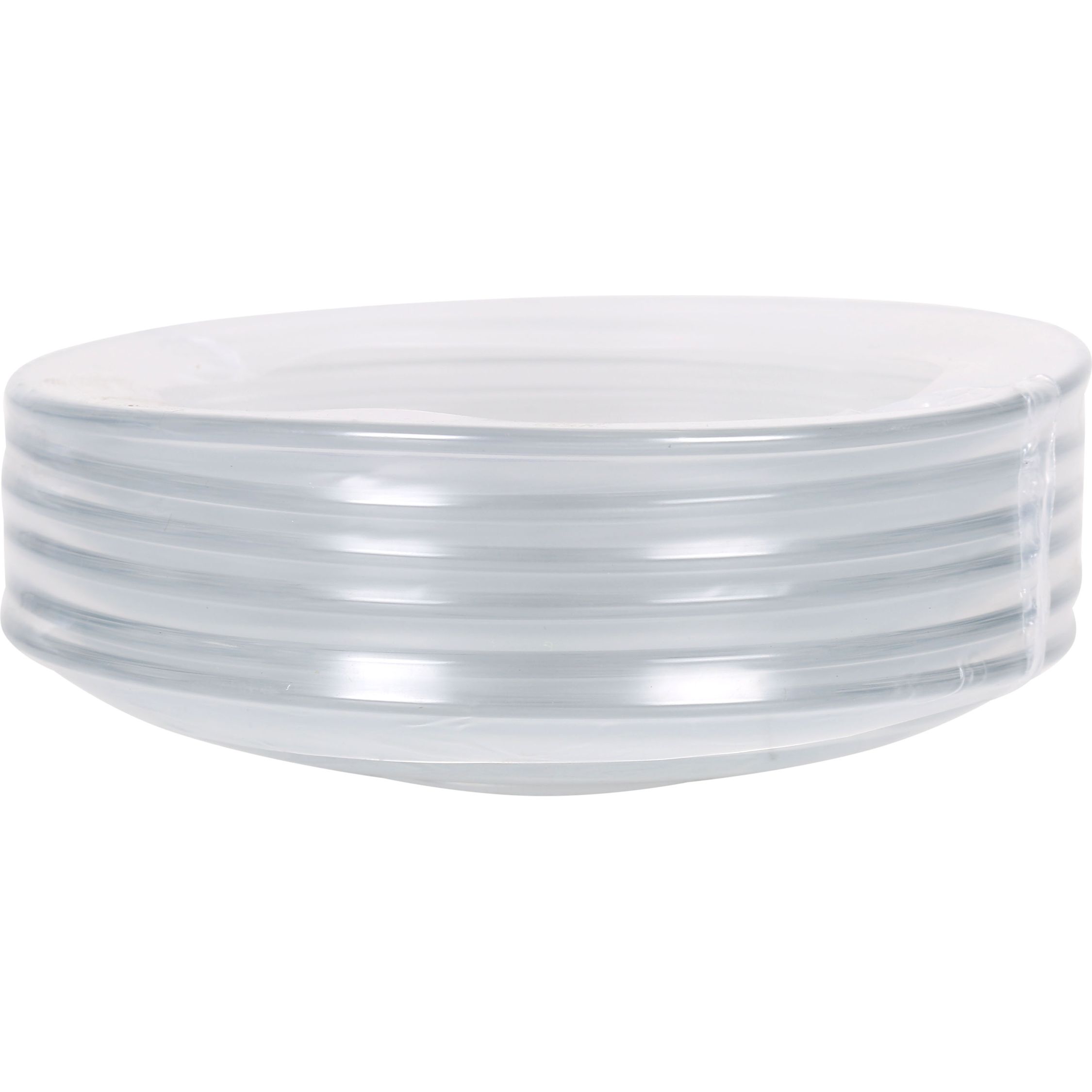 Duralex - Set de 6 Platos Transparentes Gigogne 134cm - Platos Resistentes y Duraderos, Ideales para el Uso Diario, de Vidrio Templado, Versátiles y Fáciles de Limpiar, Aptos para Lavavajillas