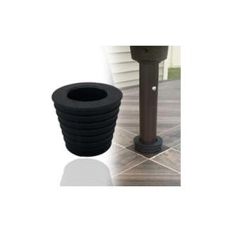 CA （5,7 × 3,8 × 3,8 cm） (1 pieza) Cono de sombrilla para orificio de mesa o base de sombrilla - Se adapta a postes de 1-1/2 cm de diámetro, impermeable