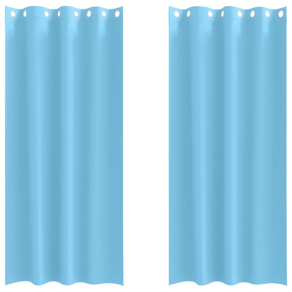 vidaXL Cortinas Opacas con Anillas 2 pcs 245 x 140 cm Poliéster