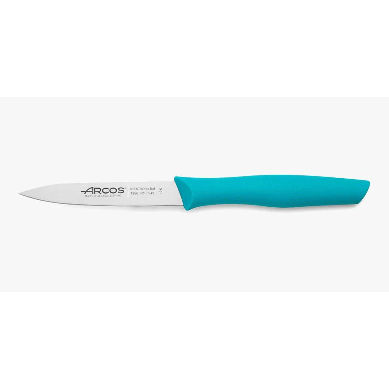 Cuchillo Mondador Arcos Nova Negro 100 mm | Puntilla de Cocina con Hoja de Acero Inoxidable NITRUM®