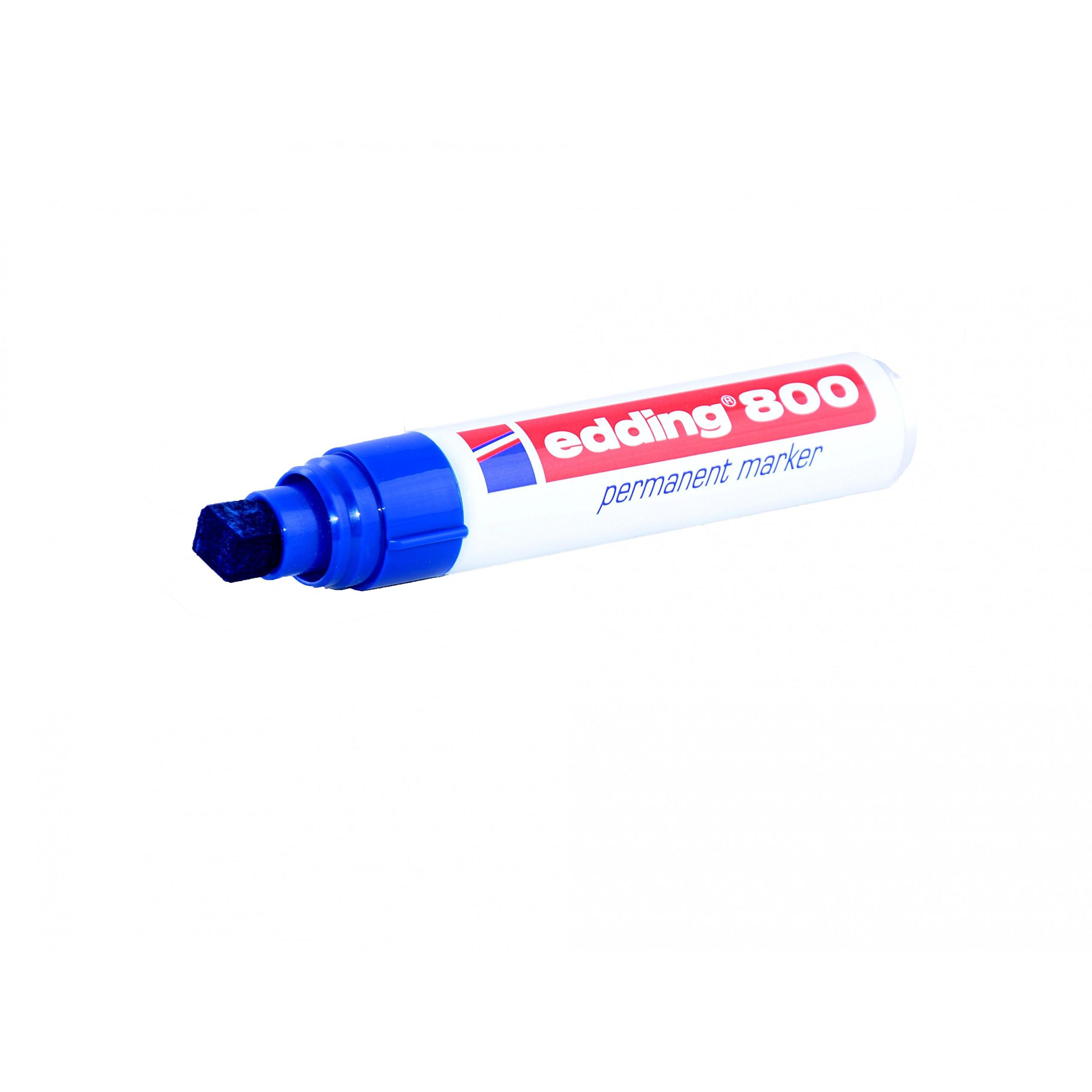 Marqueur permanent eDDING 800-003 bleu 4 à 12 mm