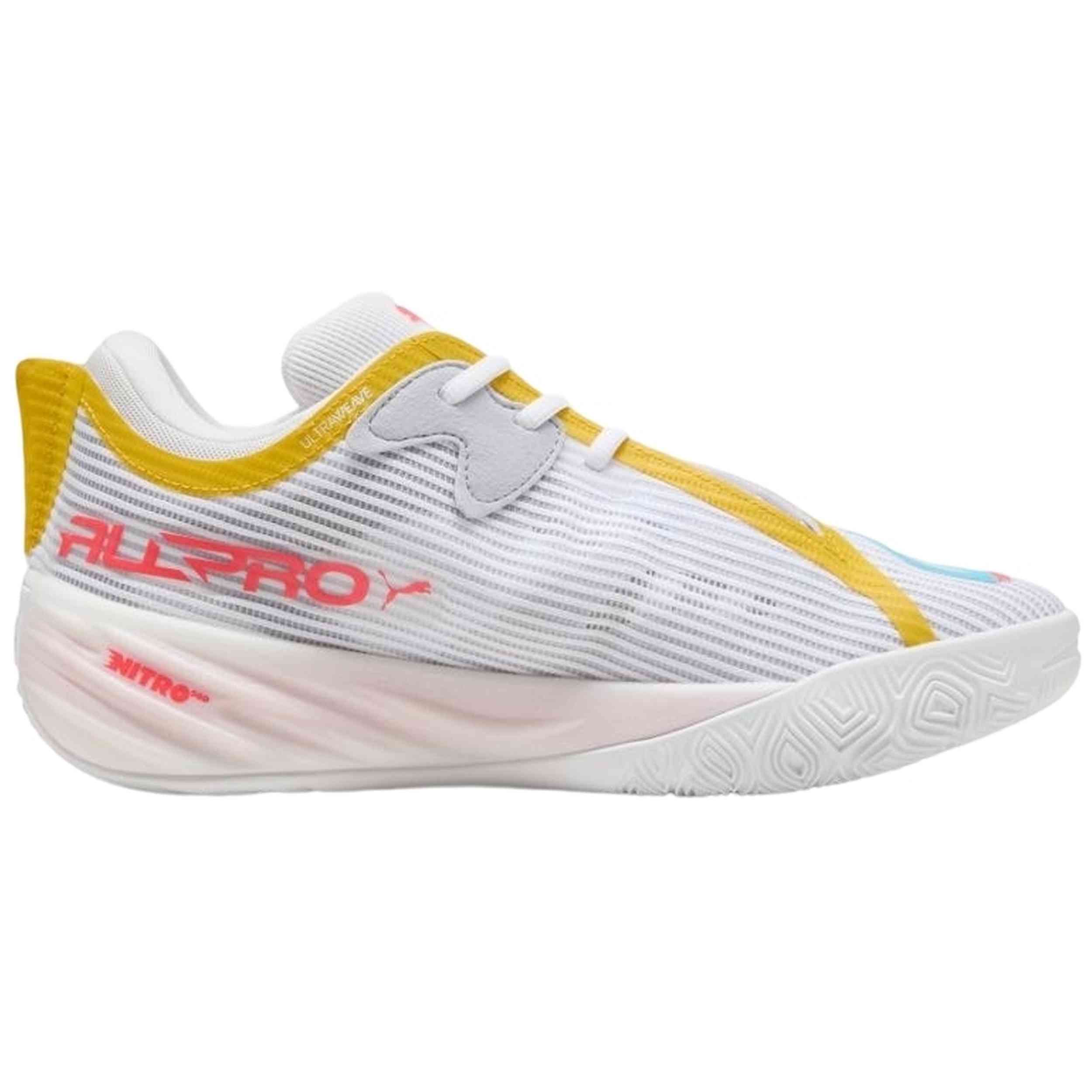 Zapatillas De Baloncesto Puma modelo 312839-01 para hombre y mujer en color PUMA White-Sunblaze