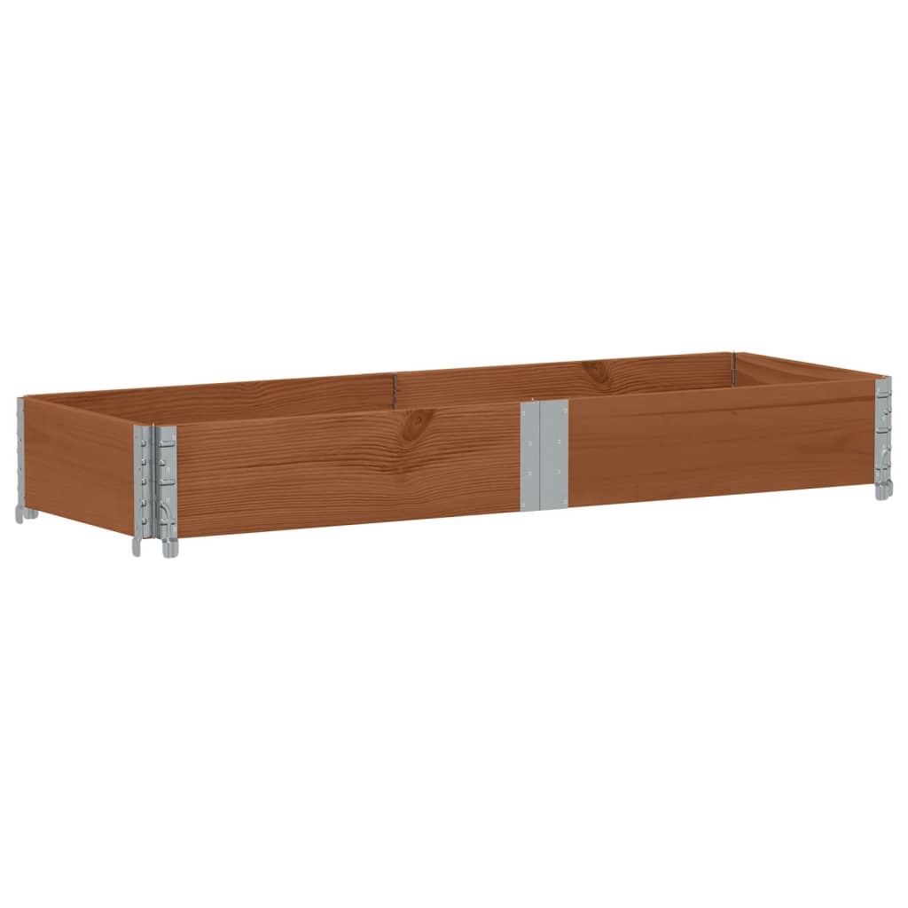 vidaXL Jardinera de madera maciza de pino 150x50 cm Color Marrón,  Negro,  Gris y mas