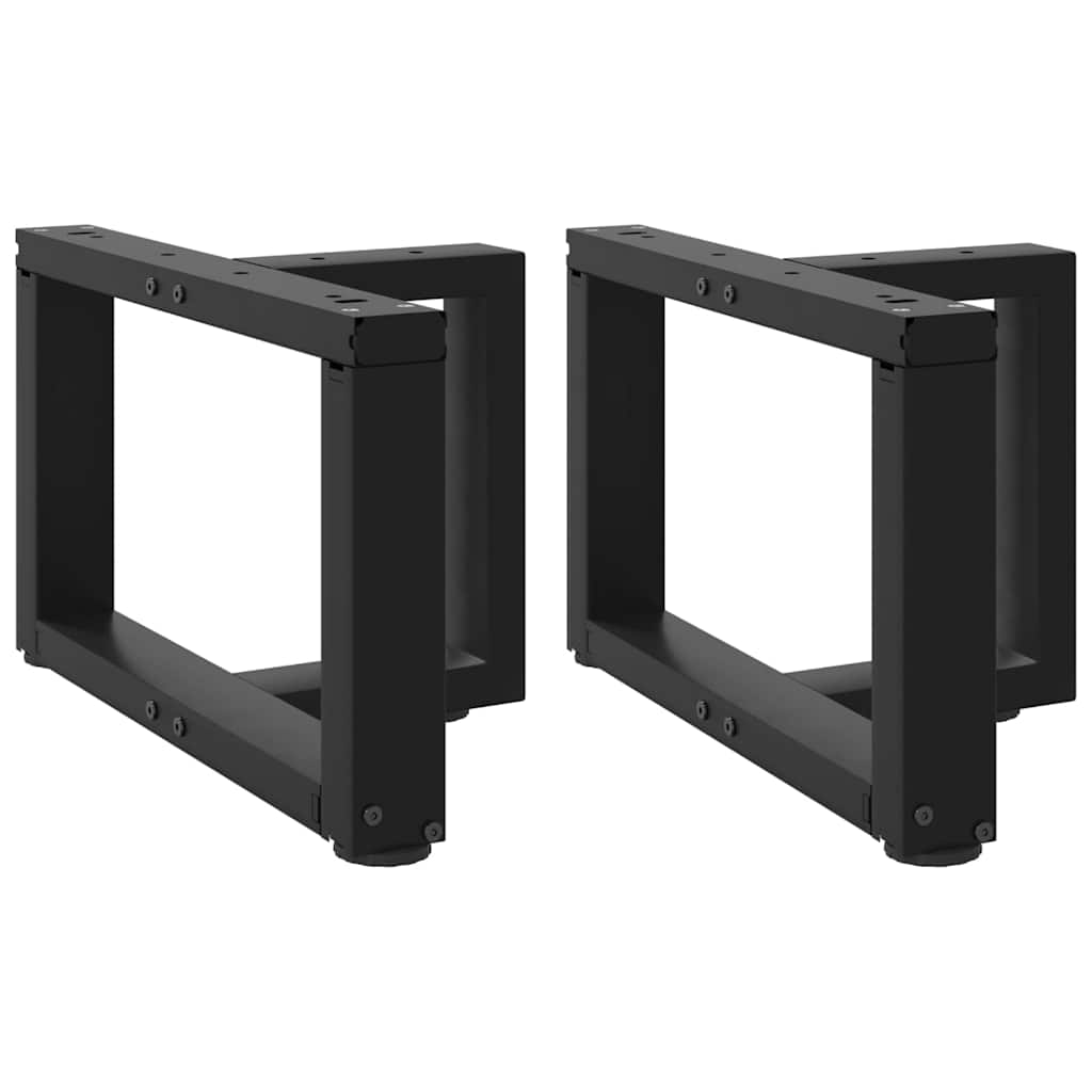 vidaXL Patas para mesa de centro en forma de T (2 unidades) 50 x 25 x (30-31) cm, acero
