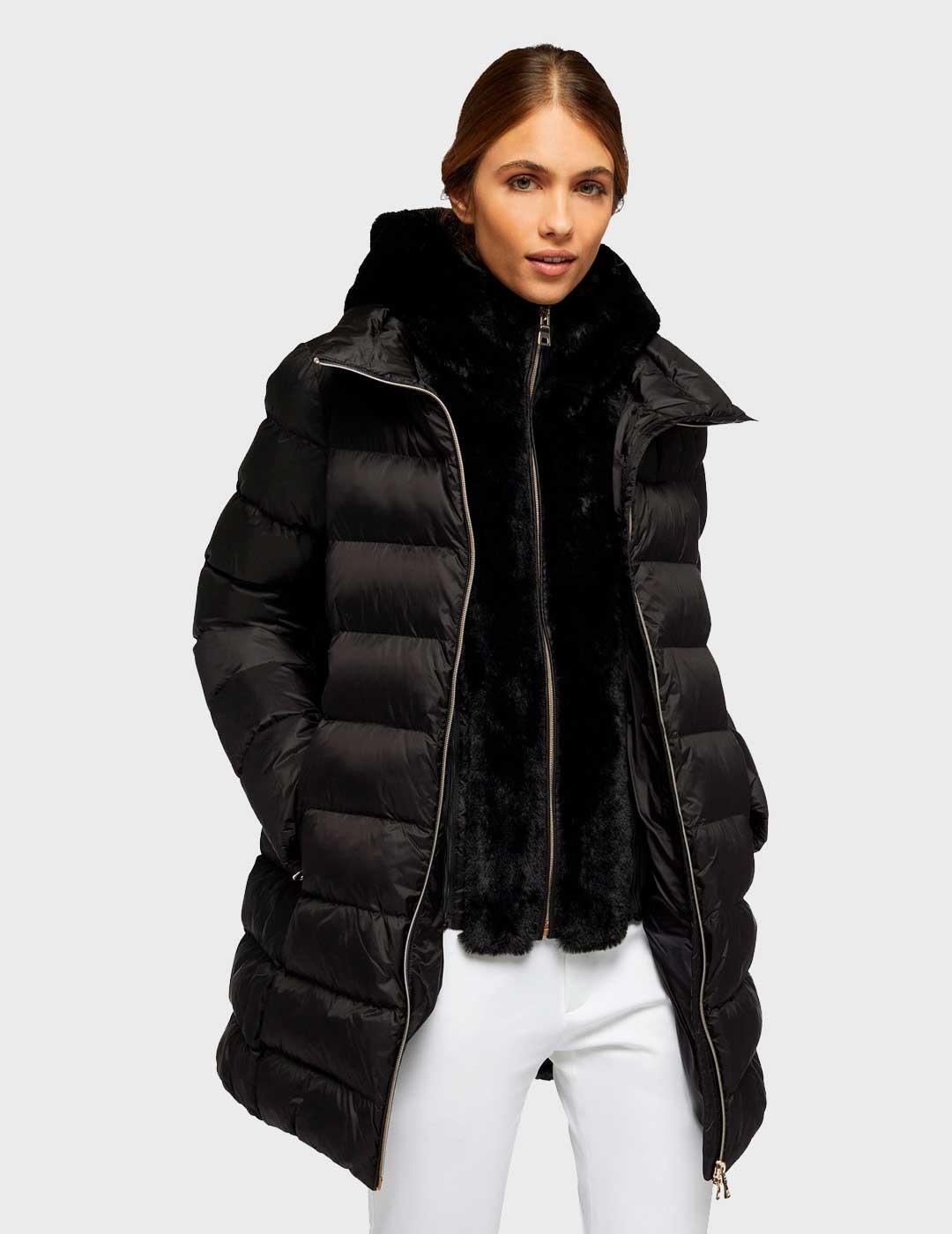 Abrigo Geox Desya Parka Negro Mujer - Relleno Sostenible