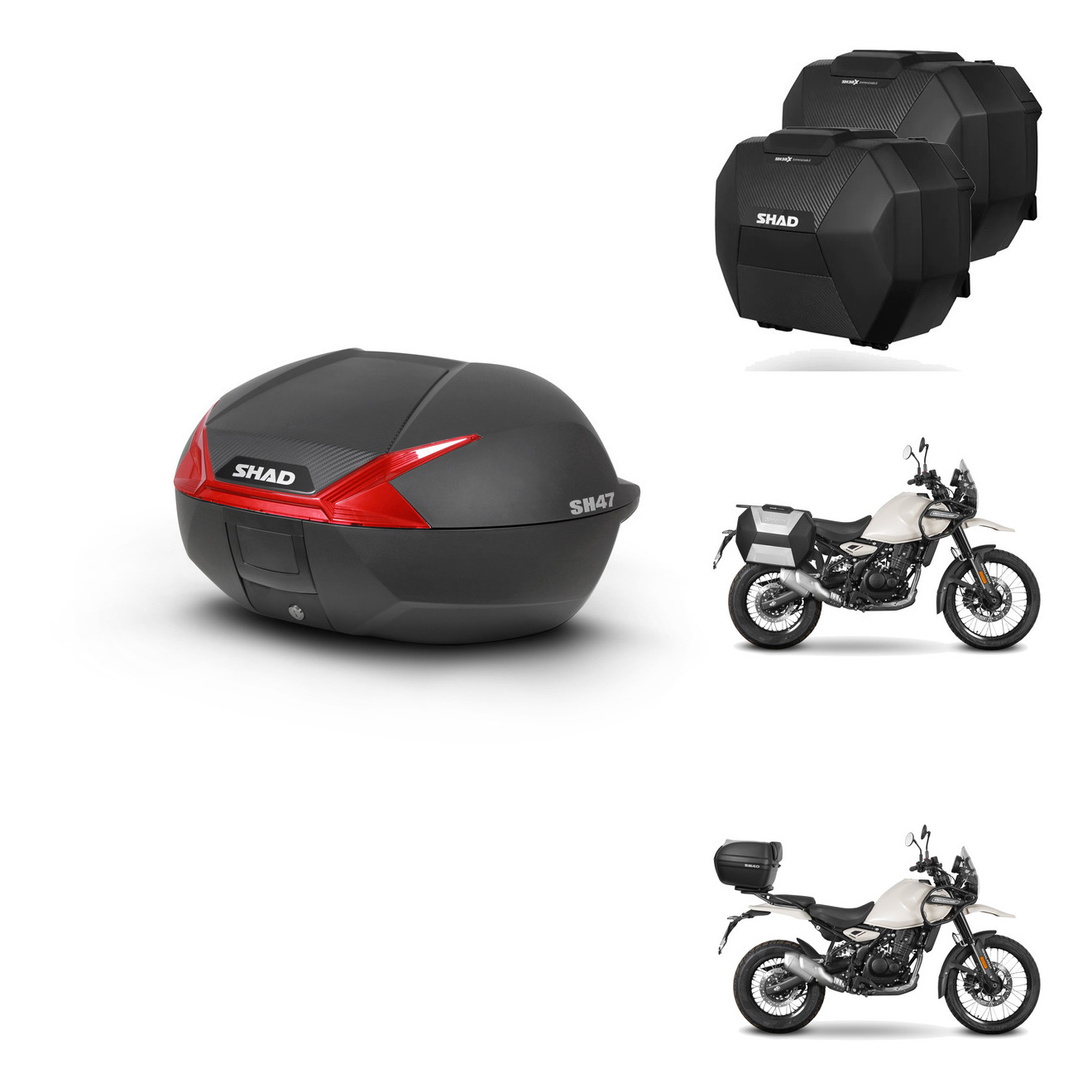 Maletas Sh38x Carbon + Herraje Baul + He KIT-582895