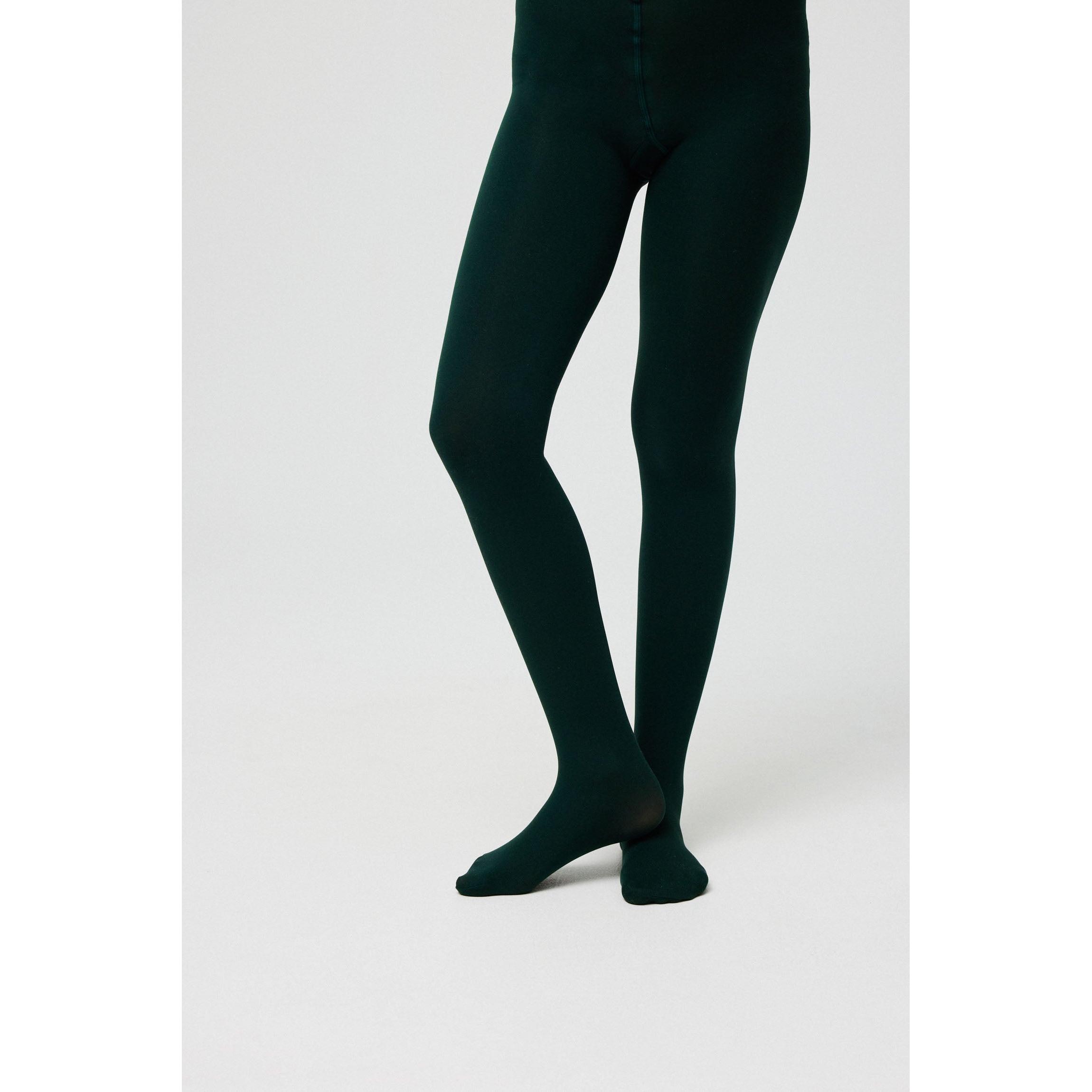 Ysabel Mora - Panty infantil 70 denier verde botella