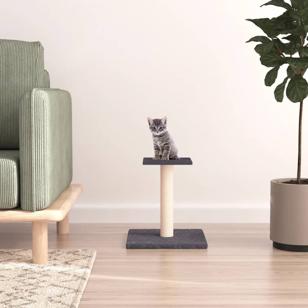 vidaXL Poste Rascador para Gatos con Plataforma Árbol de Escalada Color Crema, Gris claro, Gris oscuro y mas