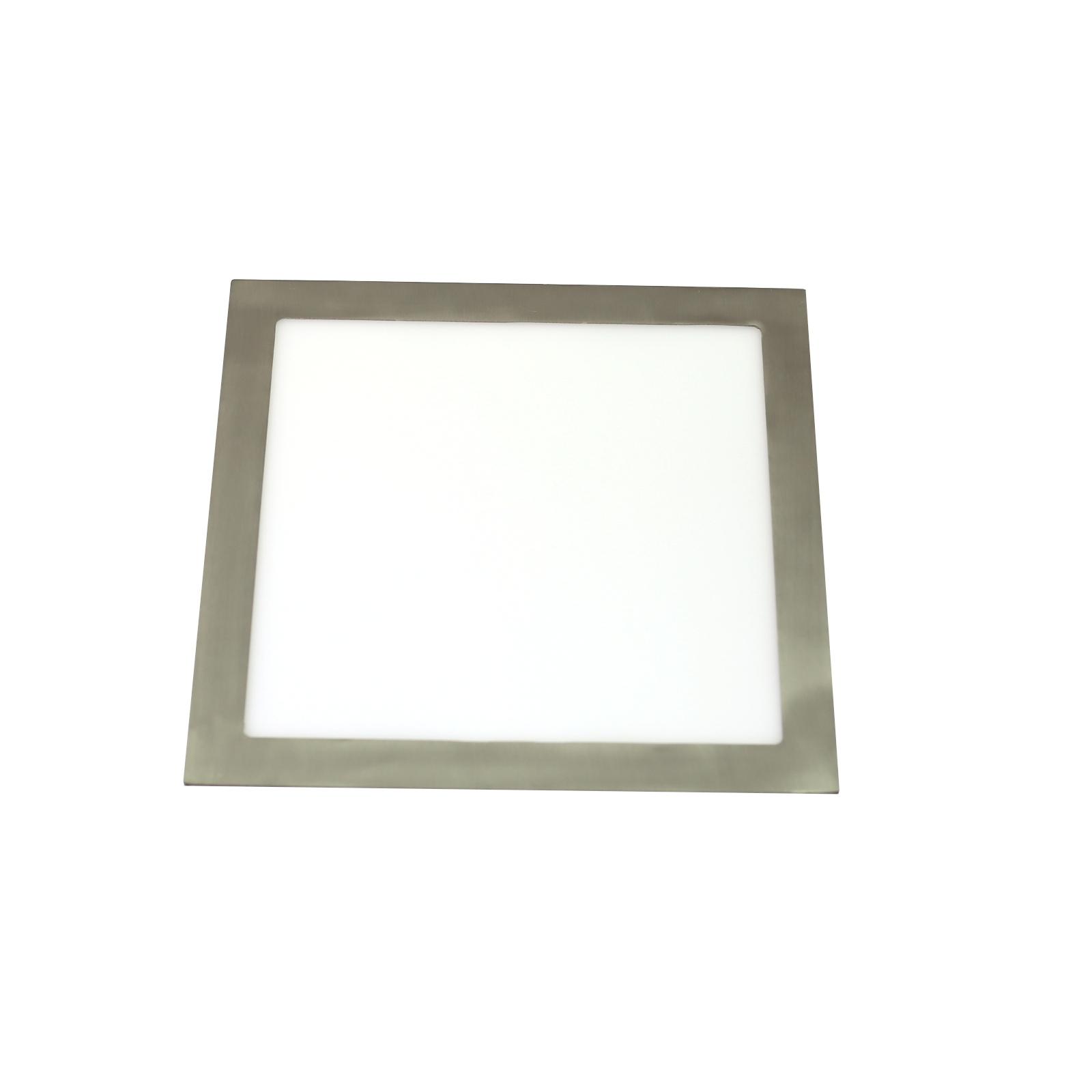 Jandei - Downlight LED 24W Marco Cuadrado Acero Empotrar Techo Luz Fría 6000k / Natural 4200k 295 X 13mm (Hueco de Corte 275mm)