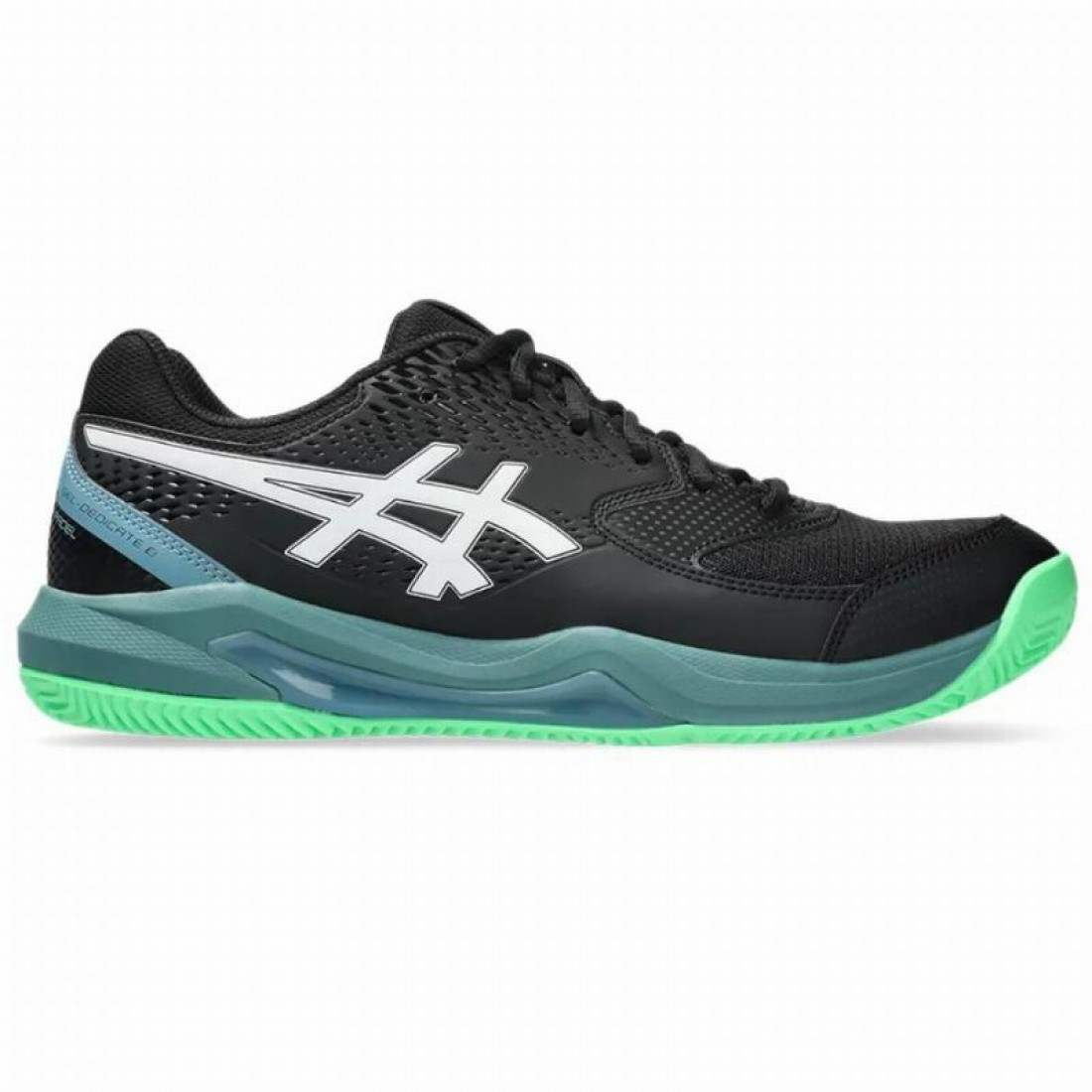 ASICS GEL DEDICATE 8 Padel Black/Green SS26 (Zapatillas)