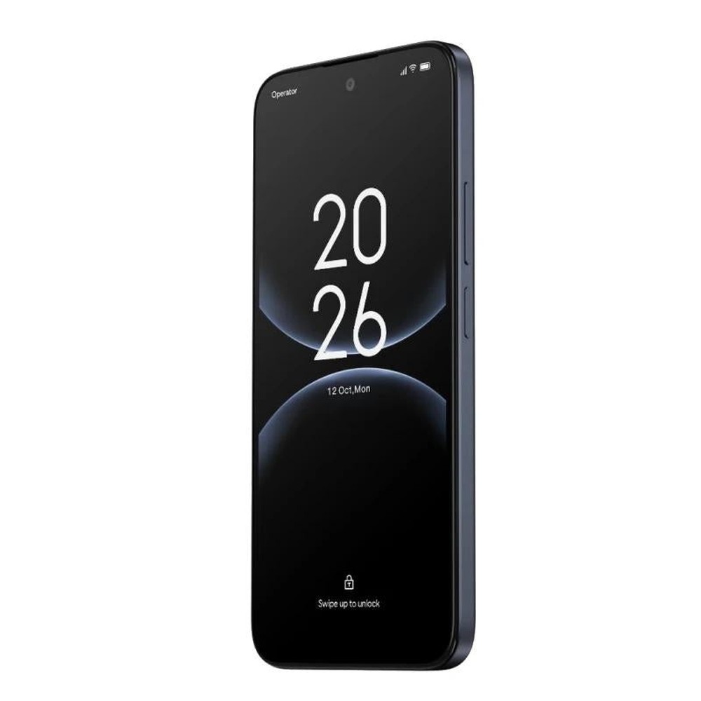 Tcl T522a 6.8" smartphone with Mediatek G100, 4GB RAM (expandable to 8GB), 128GB storage, 50MP rear camera, Android 16, dual SIM, NFC, and 5200mAh battery in Star Dust Blue. Ideal 5G mobile phone for multimedia and connectivity.