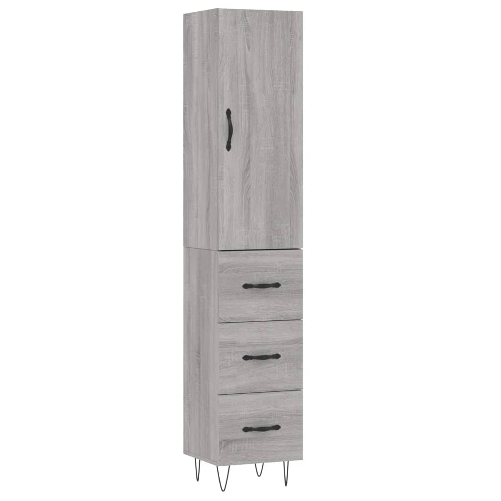 Vidaxl Aparador Alto Madera Contrachapada Estilo Moderno