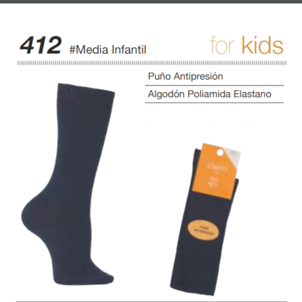 Calcetin infantil alto hasta la talla 4 de marca CLARIN