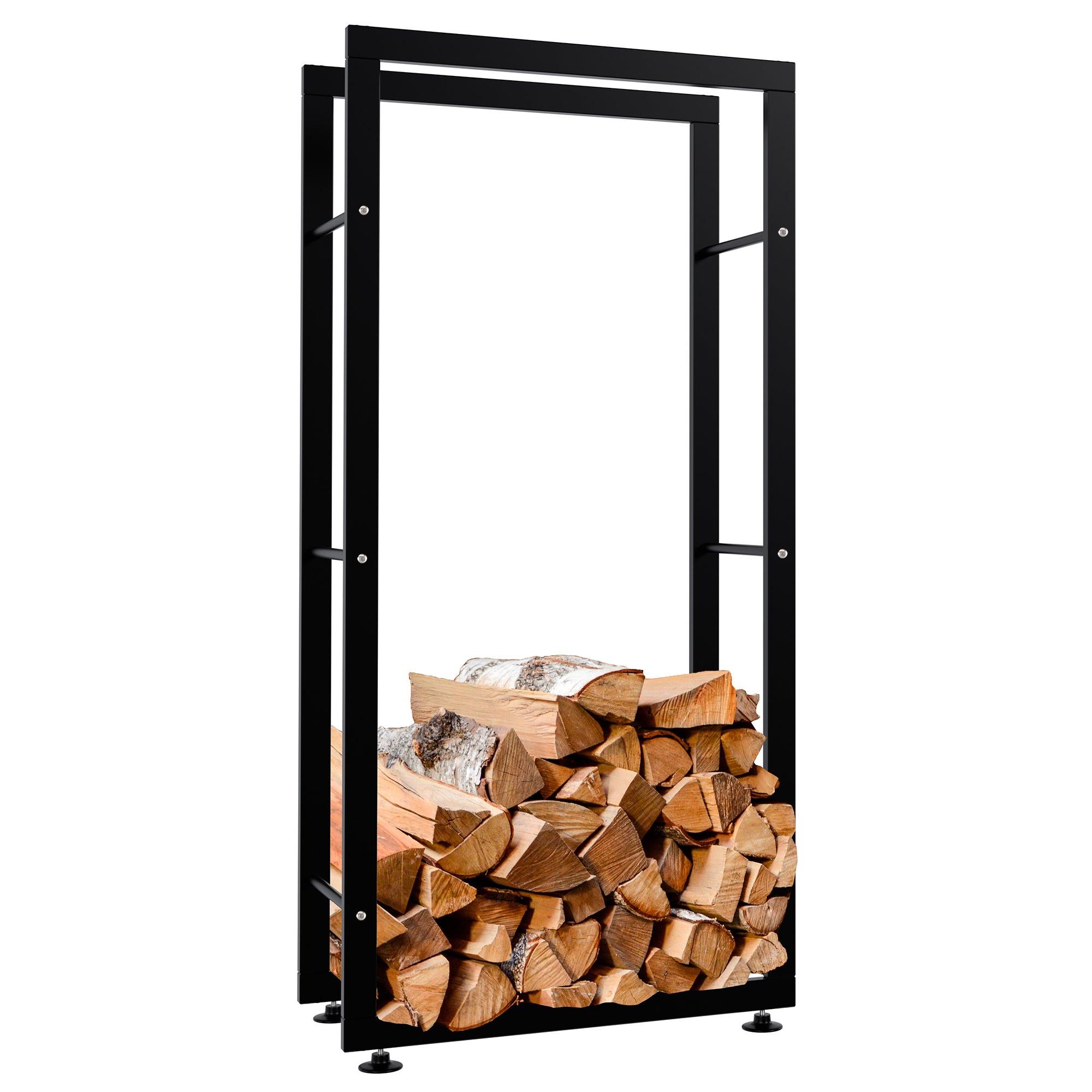 Leero Keri de metal negro Negro,25x60x125 cm