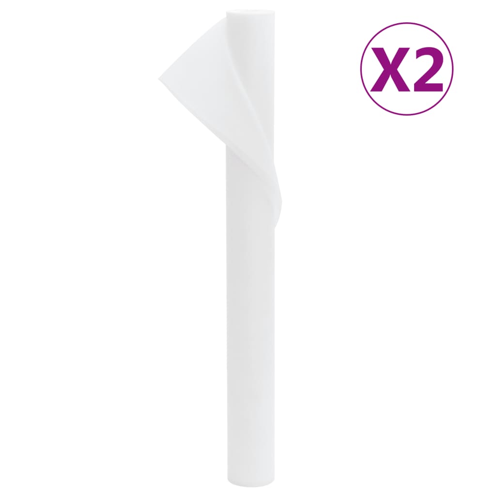 vidaXL Cubierta para Plantas Protección contra Heladas 2 Rollos 70 g/m² 10x1,6 m Color Blanco, Beige, Verde y mas