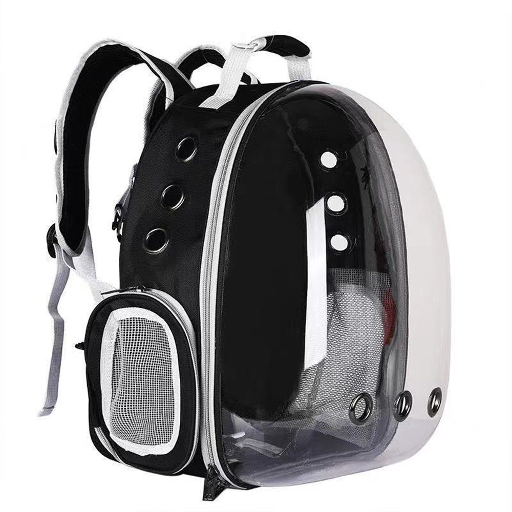 Mochila Transportín Translúcida para Mascotas: Ideal para Viajes con Gatos y Perros, Bolso Transparente para Transporte de Animales Domésticos