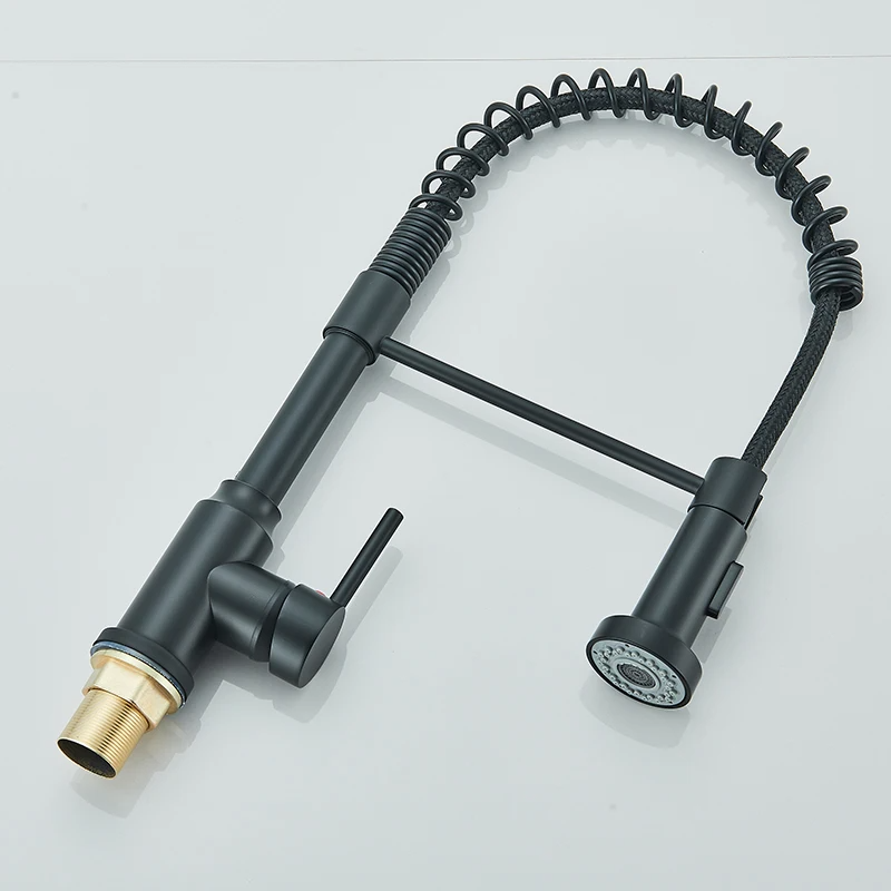 Rotación 360 ° Cabeza De Sprinkler Agua Caliente Y Fría Grifo de Cascada para Cocina, grifería de fregadero de Agua fría y Caliente, Inoxidable