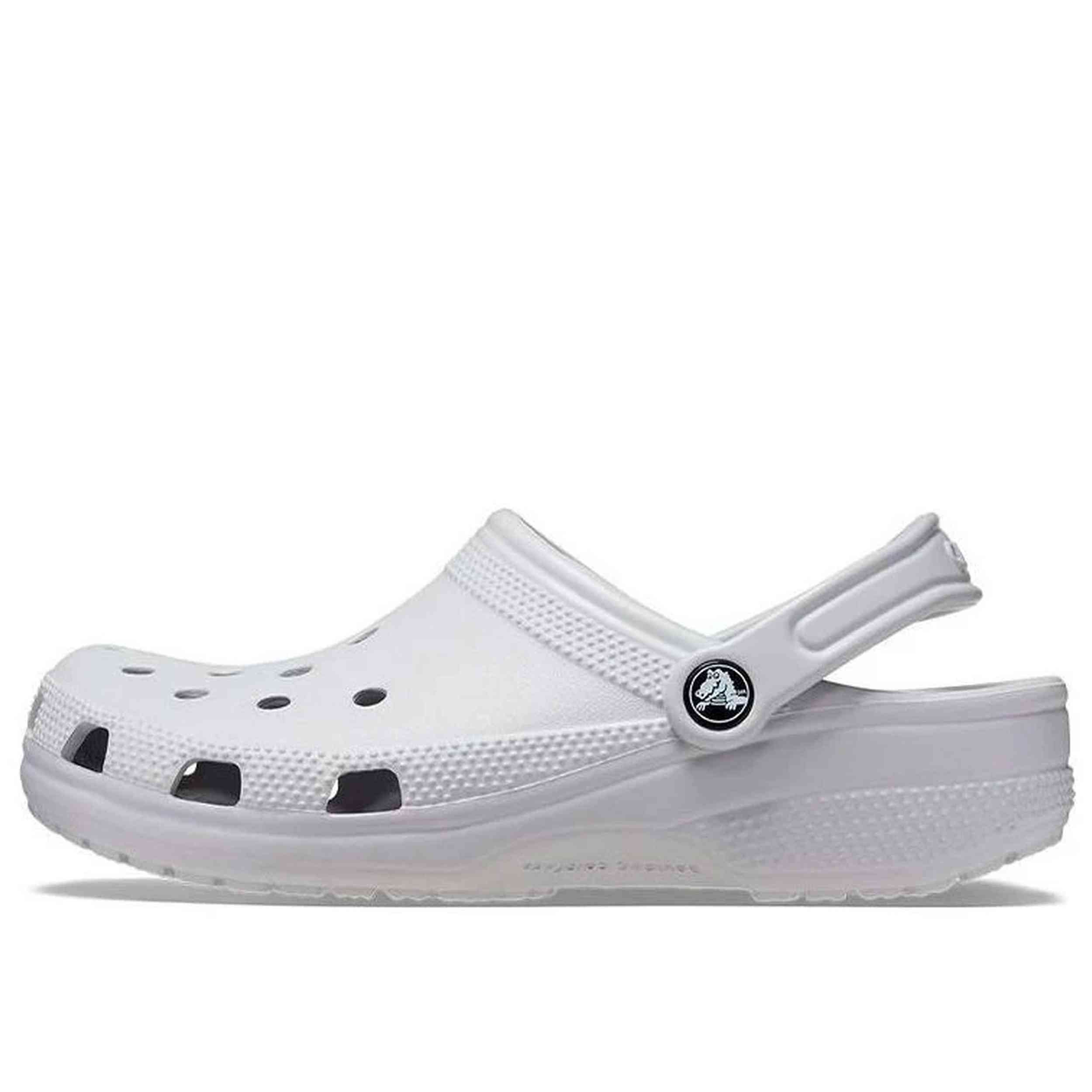 Zuecos Crocs modelo 10001-1FT para hombre y mujer en color Gris