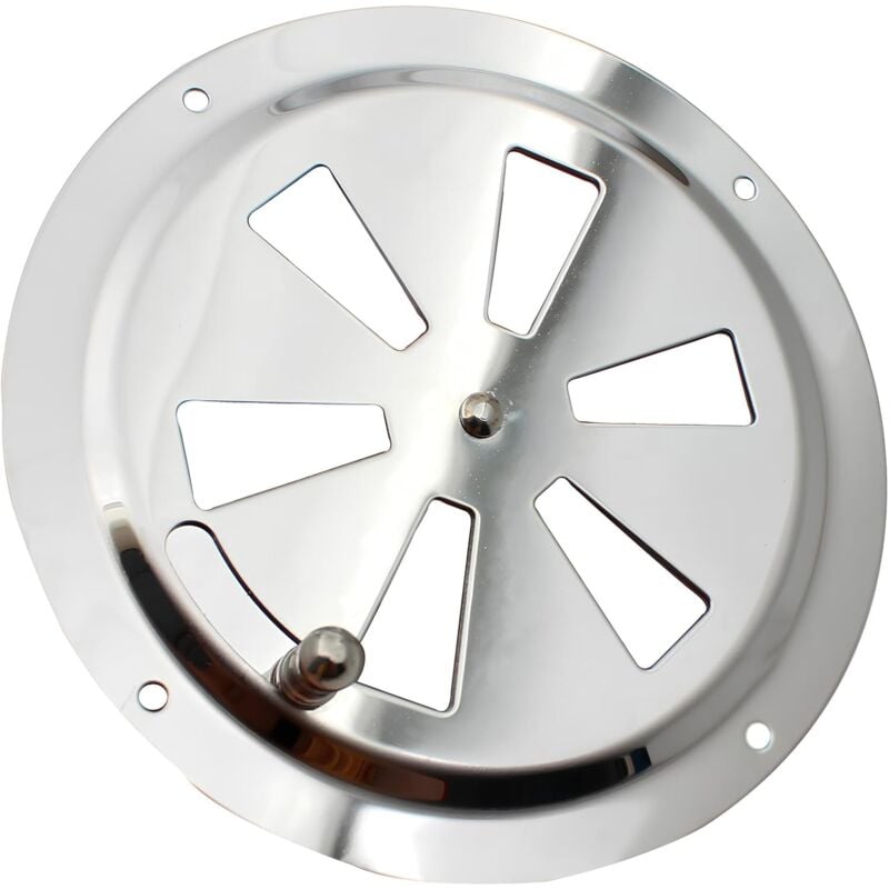 CA Rejilla de ventilación redonda Sollbry, ventilación de aire ajustable, ventilación de aire de acero inoxidable, entrada y salida de aire de 125 mm