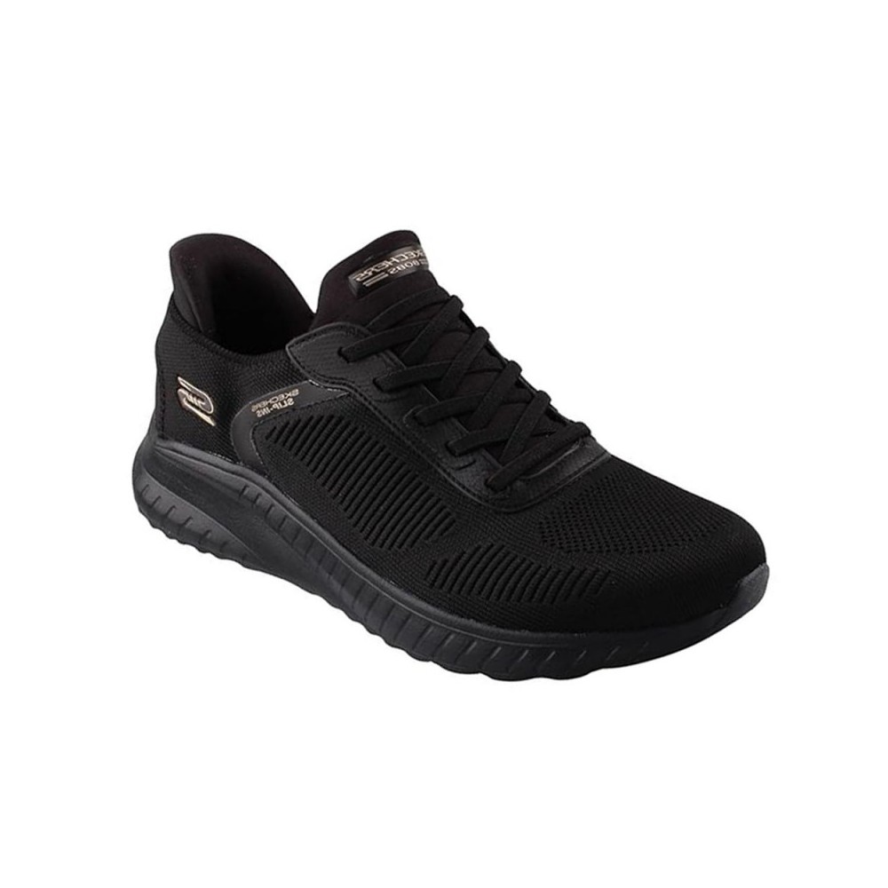 Sneakers Skechers Bobs Squad Chaos Mujer Negro-negro