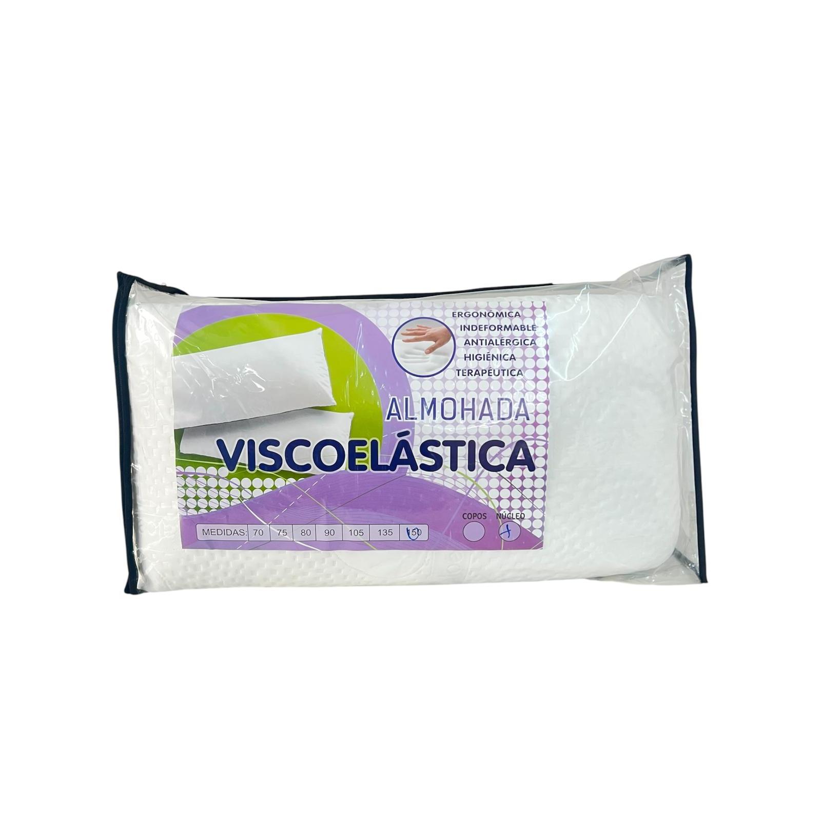 ALMOHADA  - VISCOELASTICA - ERGONOMICA - INDEFORMABLE - ANTIALERGICA - HIGIENICA - TERAPEUTICA - ALOE VERA - MEDIDA 135 CM