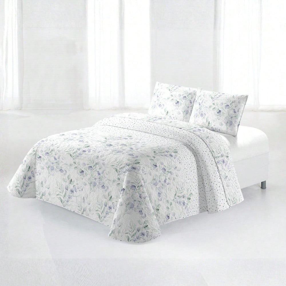 OsoNube-Colcha bouti para verano y entretiempo - Colcha para cama inluye 1 o 2 funda de cojin segun la medida，Colcha cubre cama 100% poliester, suave y transpirable. El diseño de la funda de cojin puede variar según el corte del tejido