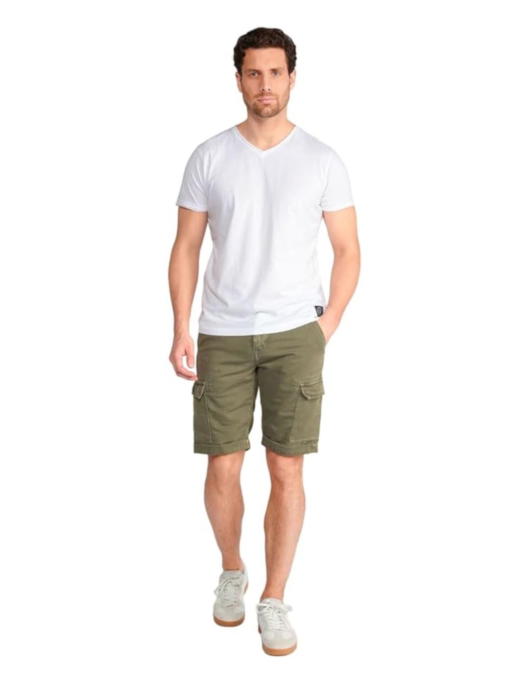 Le Temps Des Cerises Bermuda Damon Khaki Hombre - Estilo y Comodidad | Amplio Espacio de Almacenamiento