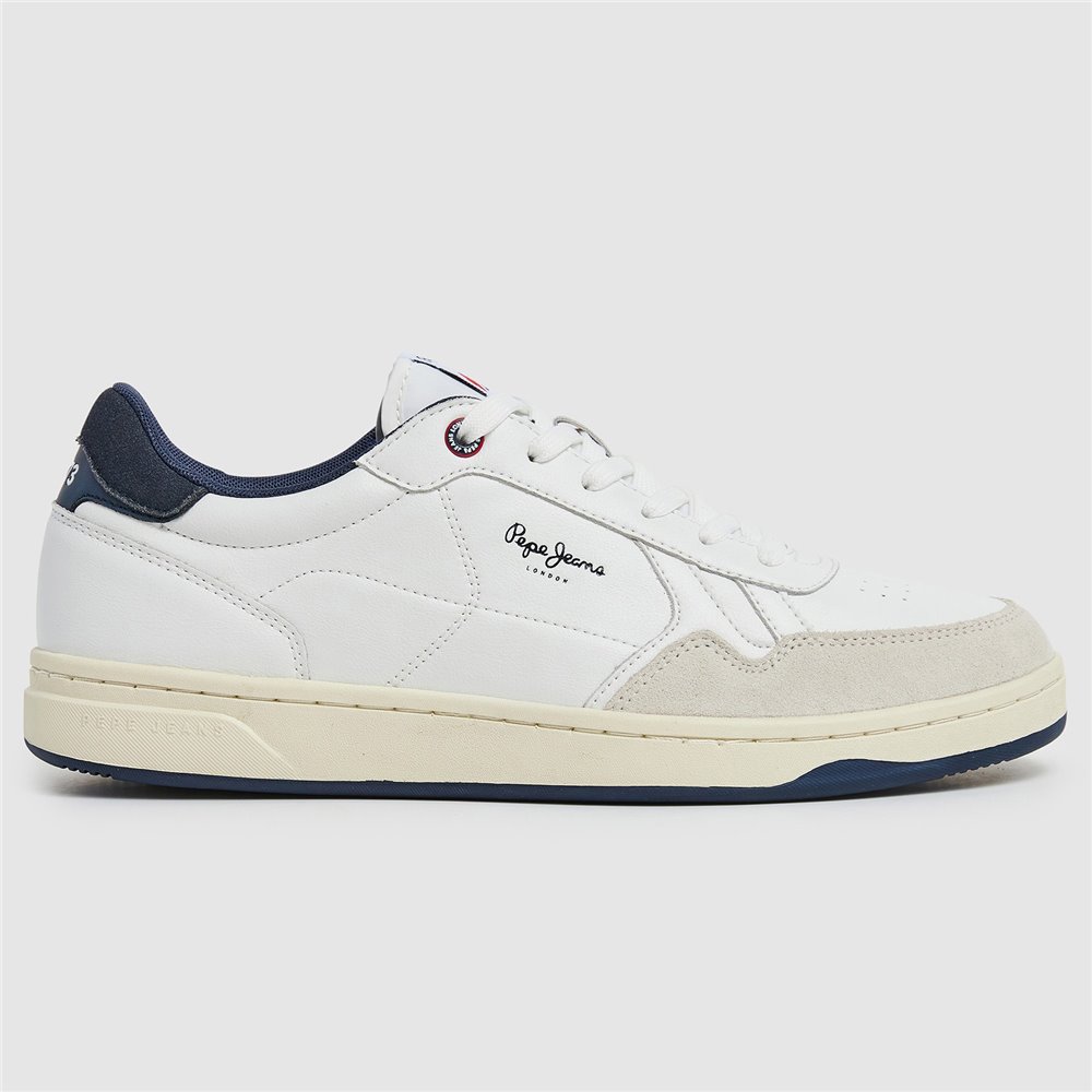 Zapatillas Casual Sneakers para Hombre  Pepe Jeans Kore Brit 800 Blanco
