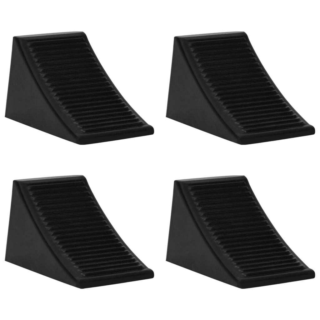 vidaXL Calzos para ruedas  goma 16x9x9 cm  (4 unidades)