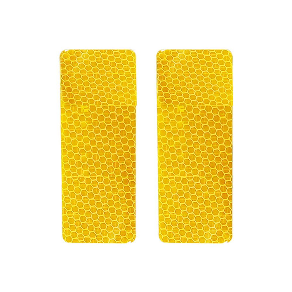 2 piezas de parachoques del coche pegatinas reflectantes