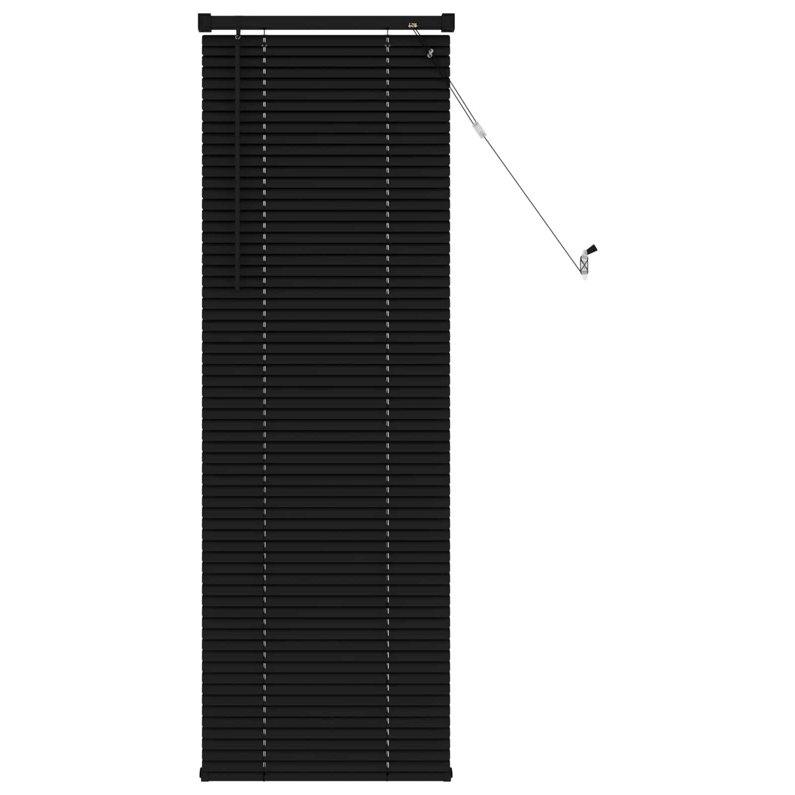 vidaXL Persiana Veneciana Negro 150 x 60 cm 25 mm PVC