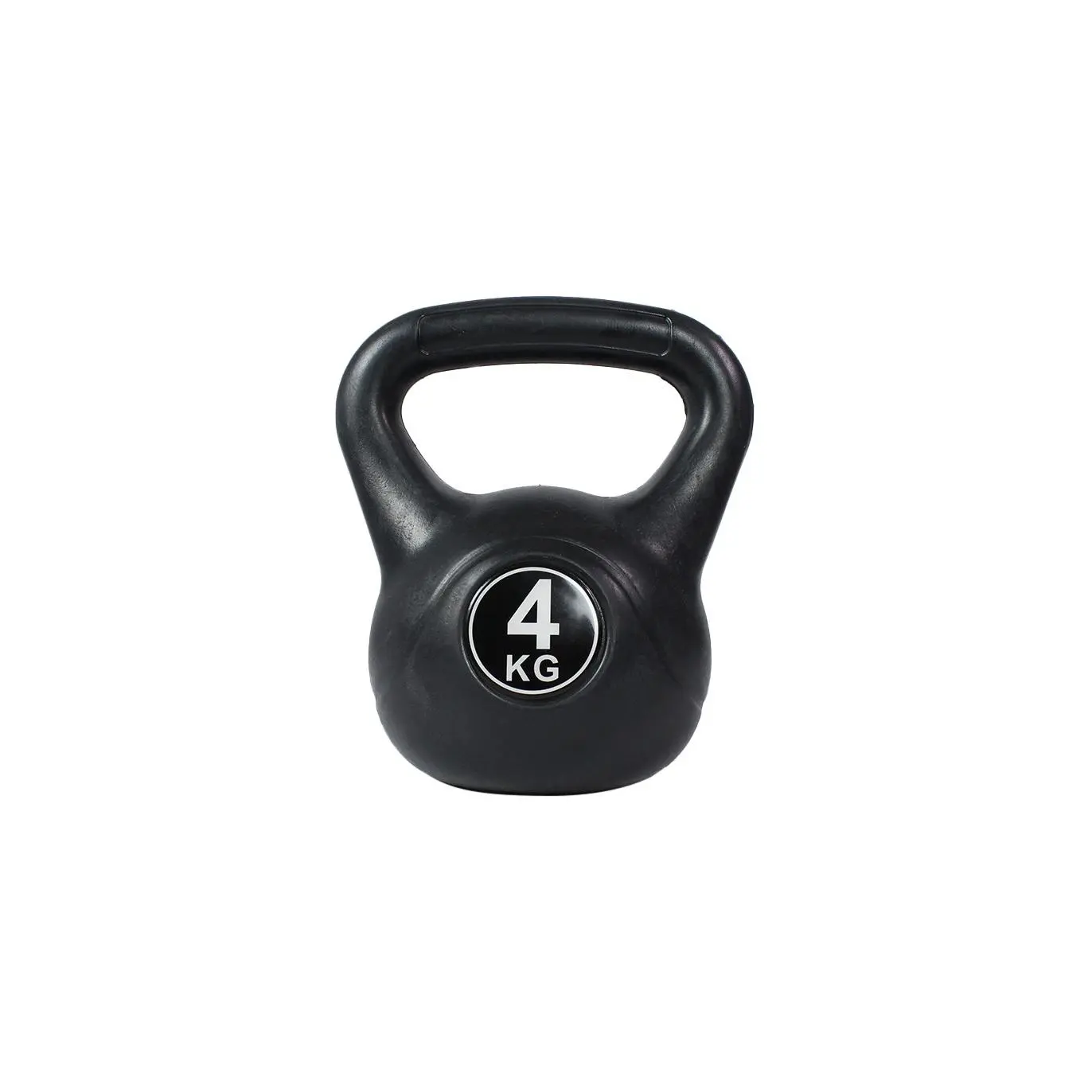 Ozio Fitness Kettlebell Pesa Rusa Explosive 4 Kg con Revestimiento de Vinilo - PVC Recubierta | Asa Superior Suave | Parte Inferior Plana