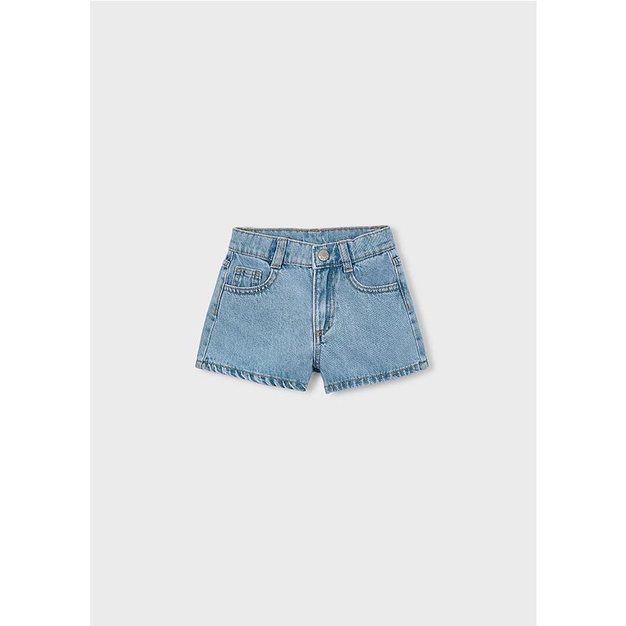 Mayoral - Short tejano básico para mujer, vaquero corto de corte recto ideal para verano y uso diario en looks casuales
