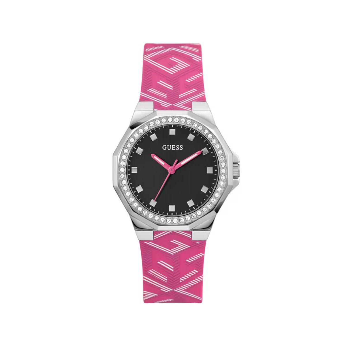 Guess Reloj Mujer Analogico Cuarzo con Correa de Silicona GW0598L1