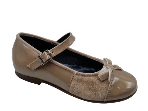 Landos - Merceditas de charol y ante para niñas, calzado formal elegante y cómodo ideal para ocasiones especiales, fiestas y eventos infantiles