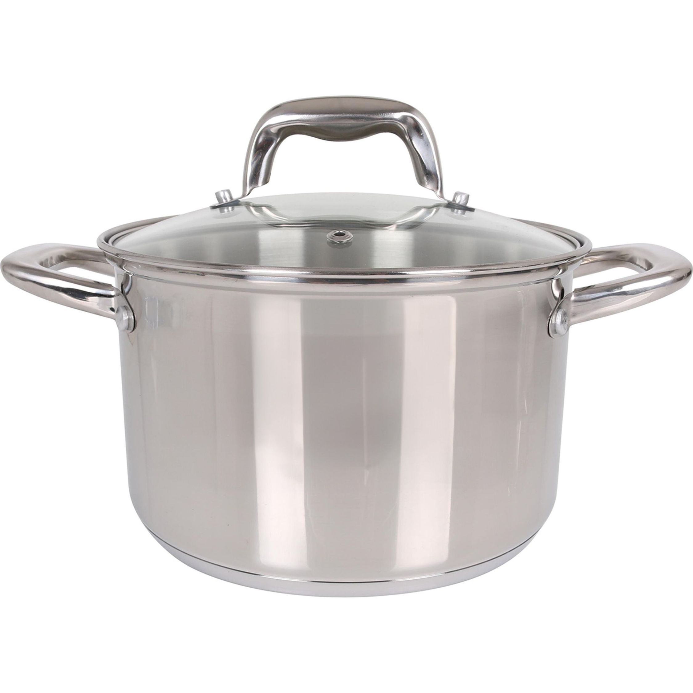 Quttin - OLLA DE ACERO APTA PARA INDUCCIÓN 20CM CON TAPA COLECCIÓN NEW CAESAR - Olla de Acero Inoxidable para Cocina Inducción - Olla Acero Alta Durabilidad y Resistencia al Calor - Olla Diseño Ergonómico - Olla Acero Compatible Todo Tipo de Cocinas